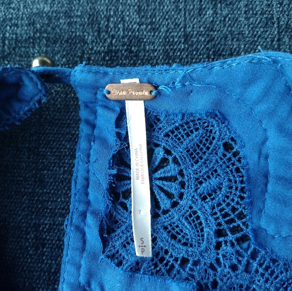 Free People Simply Extreme Maxi Dress Blue Size Small - Picture 7 of 11